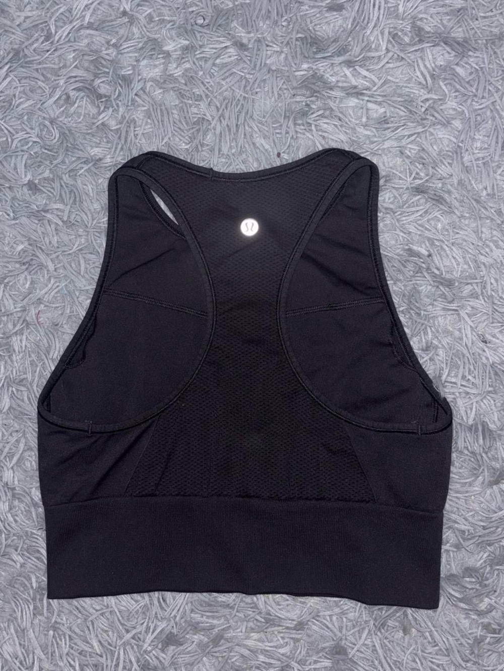 Lululemon Women’s Ebb To Train Sports Bra Black Size 8 Racerback Yoga Pilates